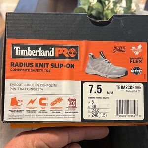 Timberland PRO Gray Radius Knit Slip-On